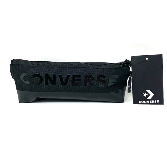 💖MEGA SALE💖Converse Speed Supply Pencil Pouch Bag Black Zip 10018263-A06 001 - Picture 1 of 5